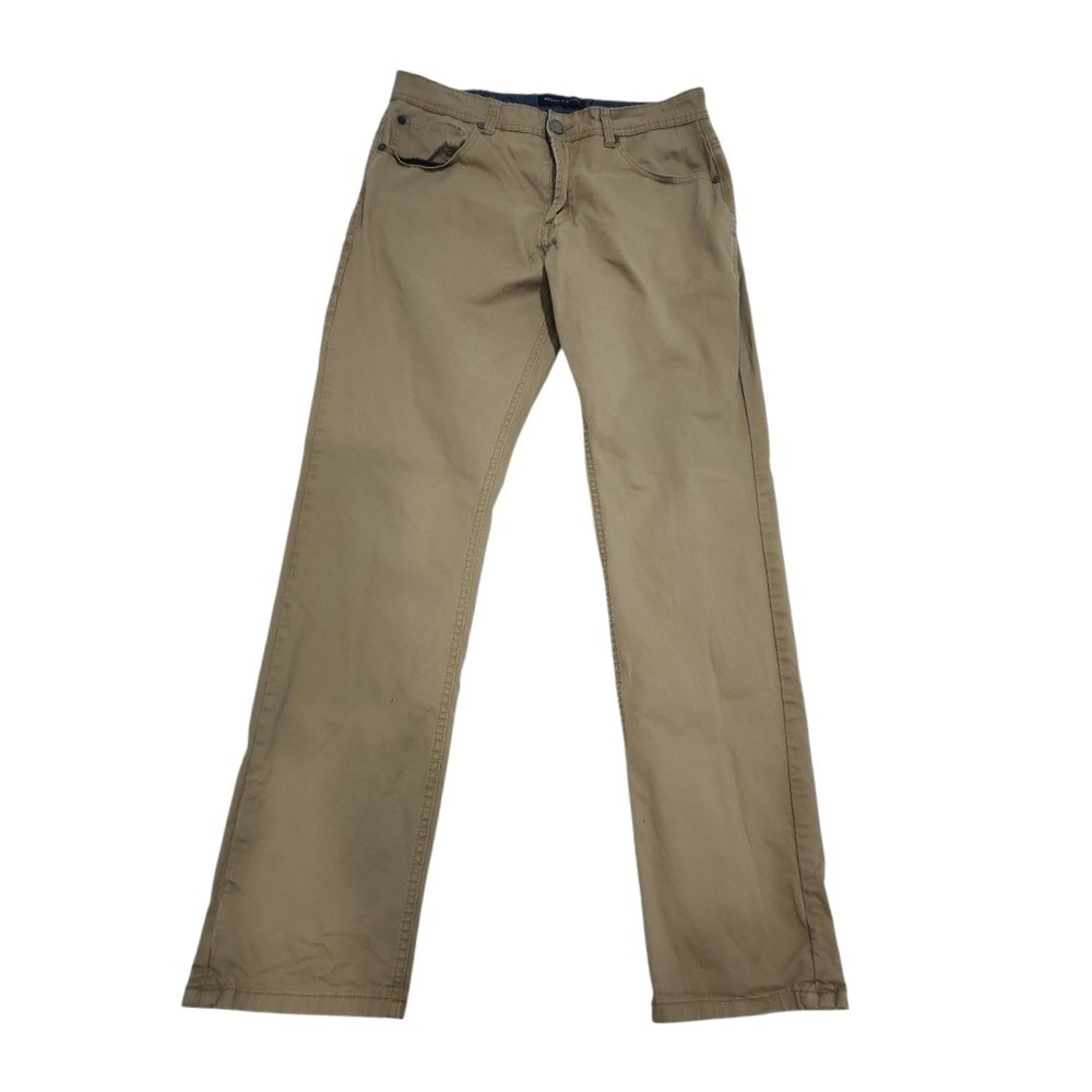 Articles of Society Dylan Slim Chino Pants 34x32 Tan Minimalist Casual Slim Fit